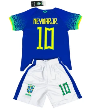 Brasil Neymar Jr 10 Kids Away Football Kits 2022