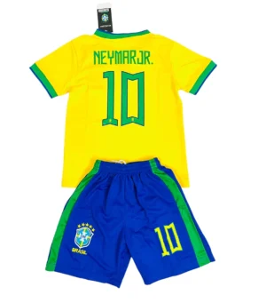 Brasil Neymar Jr 10 Kids Home Football Kits 2022