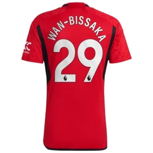 Fotballdrakt Herr Manchester United Wan-Bissaka 29 Hjemmedrakt 2023-24