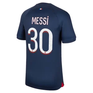 Fotballdrakt Herr Paris Saint Germain PSG Lionel Messi 30 Hjemmedrakt 2023-24