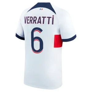 Fotballdrakt Herr Paris Saint Germain PSG Marco Verratti 6 Bortedrakt 2023-24