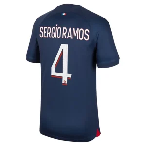 Fotballdrakt Herr Paris Saint Germain PSG Sergio Ramos 4 Hjemmedrakt 2023-24