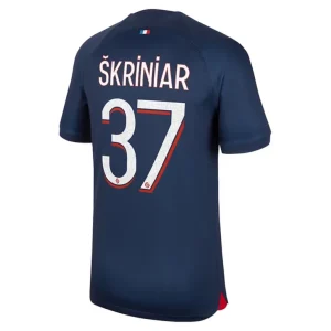 Fotballdrakt Herr Paris Saint Germain PSG Skriniar 37 Hjemmedrakt 2023-24