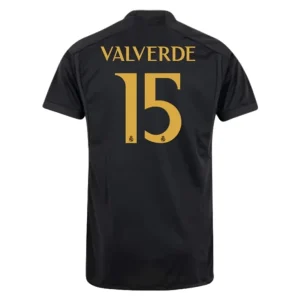 Fotballdrakt Herr Real Madrid Valverde 15 Tredjedrakt 2023-24