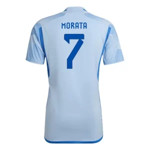Fotballdrakt Spania Álvaro Morata 7 Bortedrakt 2022