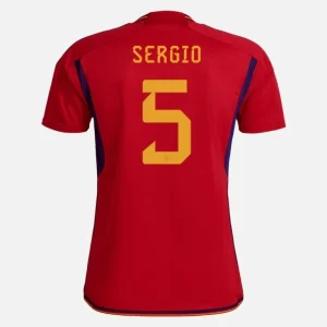 Fotballdrakt Spania Sergio 5 Hjemmedrakt 2022