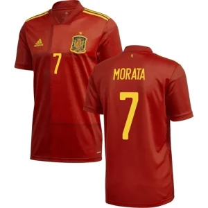 Spania Álvaro Morata 7 Hjemmedrakt 2021