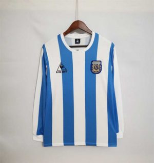 Fotballdrakt Argentina Maradona 10 Retro Hjemmedrakt 1986
